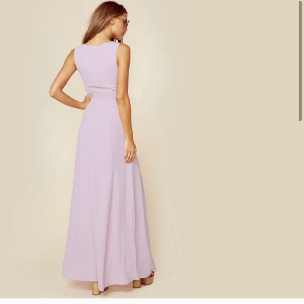 revolve Lavender privacy please lilac tie front maxi dress - Picture 4 of 9